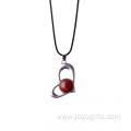 Red Jasper Heart Pendant for Necklaces Making